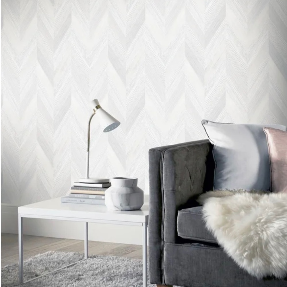 Belah Wood Neutral Peel and Stick Wallpaper 19’x20.8”